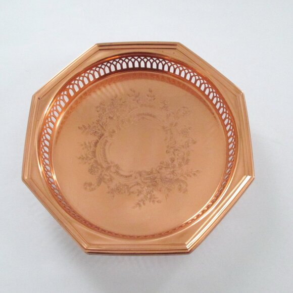 9" Coppercraft Octagon Copper Tray - Picture 3 of 6